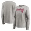 Women's Fanatics Branded Heathered Gray St. Louis Cardinals Crew Pullover Sweater -Metaverse shop unnamed file 20447