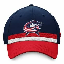 Men's Fanatics Branded Navy/Red Columbus Blue Jackets 2020 NHL Draft Authentic Pro Flex Hat -Metaverse shop unnamed file 20512