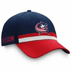Men's Fanatics Branded Navy/Red Columbus Blue Jackets 2020 NHL Draft Authentic Pro Flex Hat -Metaverse shop unnamed file 20513