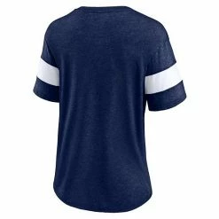 Women's Fanatics Branded Heathered Navy Chicago Bears Throwback Logo Tri-Blend Striped V-Neck T-Shirt 5 Women's Fanatics Branded Heathered Navy Chicago Bears Throwback Logo Tri-Blend Striped V-Neck T-Shirt -Metaverse shop unnamed file 20522