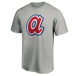 Men's Fanatics Branded Heathered Gray Atlanta Braves Cooperstown Collection Forbes Team T-Shirt -Metaverse shop unnamed file 20533