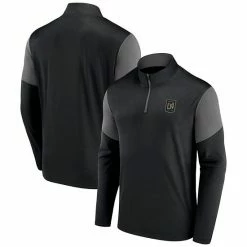 Men's Fanatics Branded Black/Gray LAFC Primary Logo Quarter-Zip Jacket 3 Men's Fanatics Branded Black/Gray LAFC Primary Logo Quarter-Zip Jacket -Metaverse shop unnamed file 20552
