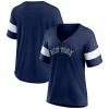 Women's Fanatics Branded Heathered Navy New York Yankees Wordmark V-Neck Tri-Blend T-Shirt 1 Women's Fanatics Branded Heathered Navy New York Yankees Wordmark V-Neck Tri-Blend T-Shirt -Metaverse shop unnamed file 20568