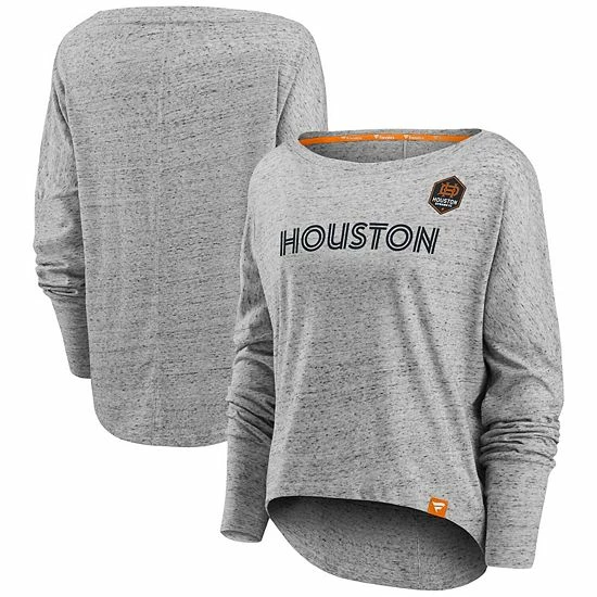 Women's Fanatics Branded Heathered Gray Houston Dynamo FC Long Sleeve Fashion Top Women's Fanatics Branded Heathered Gray Houston Dynamo FC Long Sleeve Fashion Top -Metaverse shop unnamed file 20572