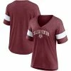 Women's Fanatics Branded Heathered Maroon Texas A&M Aggies Arched City Sleeve-Striped Tri-Blend V-Neck T-Shirt 1 Women's Fanatics Branded Heathered Maroon Texas A&M Aggies Arched City Sleeve-Striped Tri-Blend V-Neck T-Shirt -Metaverse shop unnamed file 20575