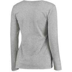 Women's Fanatics Branded Heathered Gray Texas Longhorns Campus Long Sleeve T-Shirt -Metaverse shop unnamed file 20585