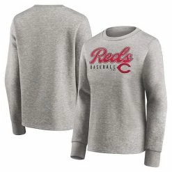 Women's Fanatics Branded Heathered Gray Cincinnati Reds Crew Pullover Sweater 3 Women's Fanatics Branded Heathered Gray Cincinnati Reds Crew Pullover Sweater -Metaverse shop unnamed file 20613