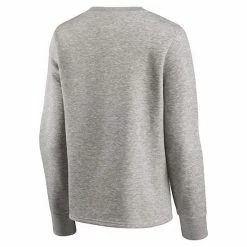 Women's Fanatics Branded Heathered Gray Milwaukee Brewers Crew Pullover Sweater -Metaverse shop unnamed file 20619