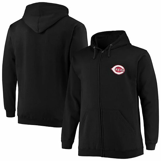 Men's Fanatics Branded Black Cincinnati Reds Big & Tall Solid Full-Zip Hoodie Men's Fanatics Branded Black Cincinnati Reds Big & Tall Solid Full-Zip Hoodie -Metaverse shop unnamed file 20646
