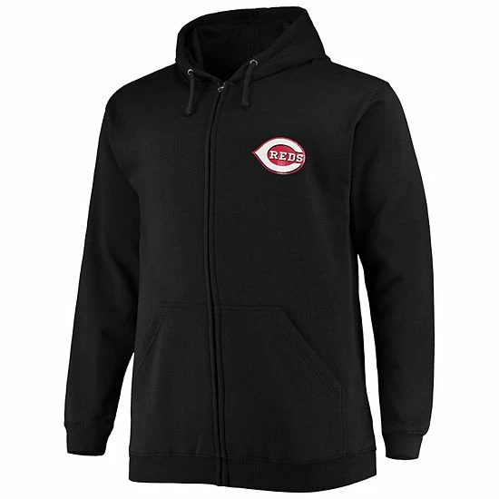 Men's Fanatics Branded Black Cincinnati Reds Big & Tall Solid Full-Zip Hoodie Men's Fanatics Branded Black Cincinnati Reds Big & Tall Solid Full-Zip Hoodie -Metaverse shop unnamed file 20647