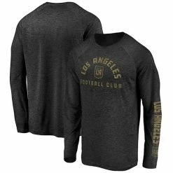 Men's Fanatics Branded Black LAFC Space Dye Line Up Hand Ball Raglan Long Sleeve T-Shirt -Metaverse shop unnamed file 20653