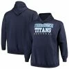 Men's Fanatics Branded Navy Tennessee Titans Big & Tall Stacked Pullover Hoodie -Metaverse shop unnamed file 20672