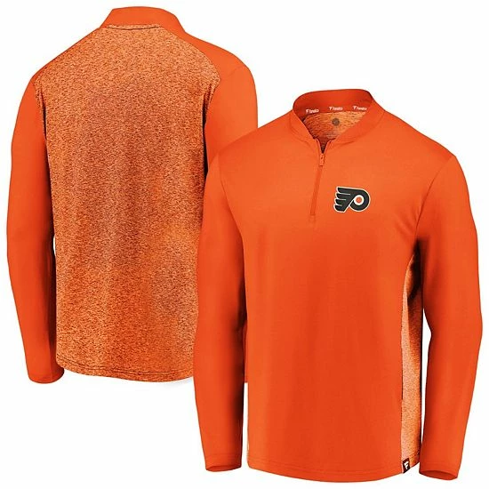Men's Fanatics Branded Orange Philadelphia Flyers Iconic Clutch Quarter-Zip Jacket Men's Fanatics Branded Orange Philadelphia Flyers Iconic Clutch Quarter-Zip Jacket -Metaverse shop unnamed file 20699
