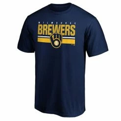 Men's Fanatics Branded Navy Milwaukee Brewers Team Logo End Game T-Shirt -Metaverse shop unnamed file 20705