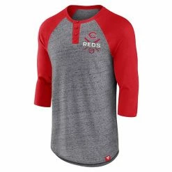 Men's Fanatics Branded Heathered Gray/Red Cincinnati Reds Iconic Above Heat Speckled Raglan Henley 3/4 Sleeve T-Shirt 8 Men's Fanatics Branded Heathered Gray/Red Cincinnati Reds Iconic Above Heat Speckled Raglan Henley 3/4 Sleeve T-Shirt -Metaverse shop unnamed file 20733