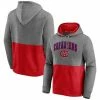 Men's Fanatics Branded Heathered Gray/Red Montreal Canadiens Block Party Classic Arch Signature Pullover Hoodie