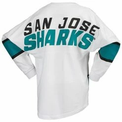 Women's Fanatics Branded White San Jose Sharks Lace-Up Jersey T-Shirt 4 Women's Fanatics Branded White San Jose Sharks Lace-Up Jersey T-Shirt -Metaverse shop unnamed file 20761