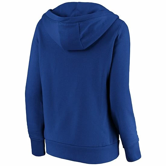 Women's Fanatics Branded Royal Kansas City Royals Core Team Crossover V-Neck Pullover Hoodie 6 Women's Fanatics Branded Royal Kansas City Royals Core Team Crossover V-Neck Pullover Hoodie - Image 4