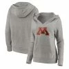Women's Fanatics Branded Heather Gray Minnesota Golden Gophers Primary Logo V-Neck Pullover Hoodie -Metaverse shop unnamed file 2078