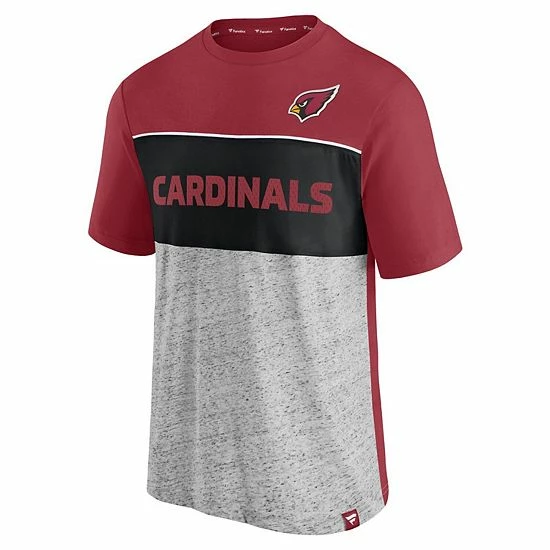 Men's Fanatics Branded Cardinal/Heathered Gray Arizona Cardinals Colorblock T-Shirt Men's Fanatics Branded Cardinal/Heathered Gray Arizona Cardinals Colorblock T-Shirt -Metaverse shop unnamed file 20799