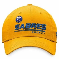 Men's Fanatics Branded Yellow Buffalo Sabres Authentic Pro Locker Room Team Adjustable Hat -Metaverse shop unnamed file 20803