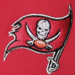 Men's Fanatics Branded Red/Black Tampa Bay Buccaneers Big & Tall Polyester Quarter-Zip Raglan Jacket -Metaverse shop unnamed file 20814