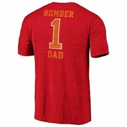Men's Fanatics Branded Heathered Red Tampa Bay Buccaneers Historic Logo Greatest Dad Tri-Blend T-Shirt -Metaverse shop unnamed file 20829