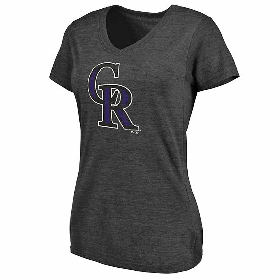 Women's Fanatics Branded Heathered Charcoal Colorado Rockies Core Weathered Tri-Blend V-Neck T-Shirt Women's Fanatics Branded Heathered Charcoal Colorado Rockies Core Weathered Tri-Blend V-Neck T-Shirt -Metaverse shop unnamed file 20841