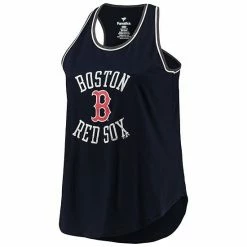 Women's Fanatics Branded Navy Boston Red Sox Plus Size Scoop Neck Ringer Tank Top -Metaverse shop unnamed file 20845