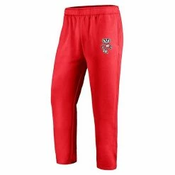 Men's Fanatics Branded Red Wisconsin Badgers School Logo Sweatpants -Metaverse shop unnamed file 20858