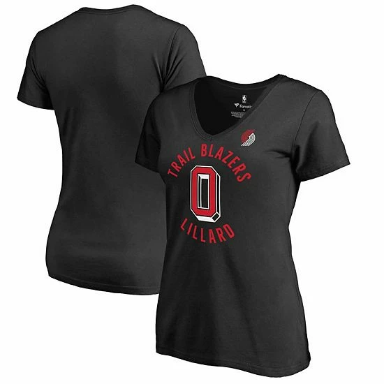 Women's Fanatics Branded Damian Lillard Black Portland Trail Blazers Plus Size Notable T-Shirt Women's Fanatics Branded Damian Lillard Black Portland Trail Blazers Plus Size Notable T-Shirt -Metaverse shop unnamed file 20874