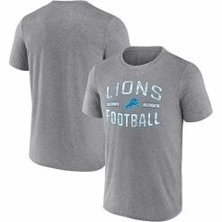 Men's Fanatics Branded Heathered Gray Detroit Lions Want To Play T-Shirt -Metaverse shop unnamed file 20885