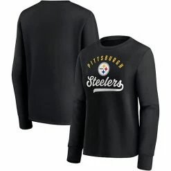 Women's Fanatics Branded Black Pittsburgh Steelers Ultimate Style Pullover Sweatshirt