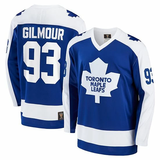 Men's Fanatics Branded Doug Gilmour Blue Toronto Maple Leafs Breakaway Retired Player Jersey 3 Men's Fanatics Branded Doug Gilmour Blue Toronto Maple Leafs Breakaway Retired Player Jersey
