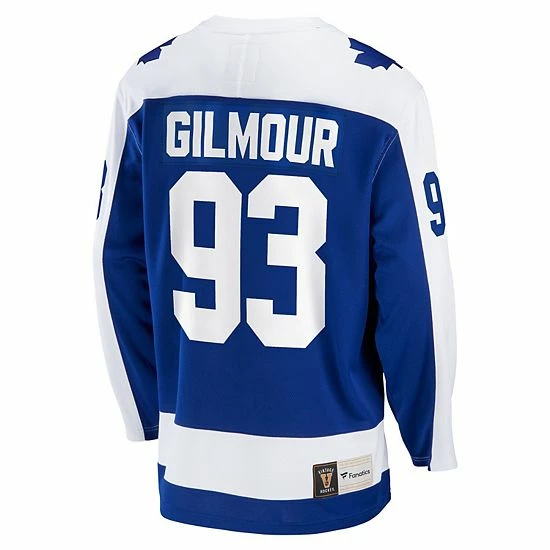 Men's Fanatics Branded Doug Gilmour Blue Toronto Maple Leafs Breakaway Retired Player Jersey 6 Men's Fanatics Branded Doug Gilmour Blue Toronto Maple Leafs Breakaway Retired Player Jersey - Image 4