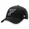 Men's Fanatics Branded Black St. Louis Blues Core Primary Logo Adjustable Hat