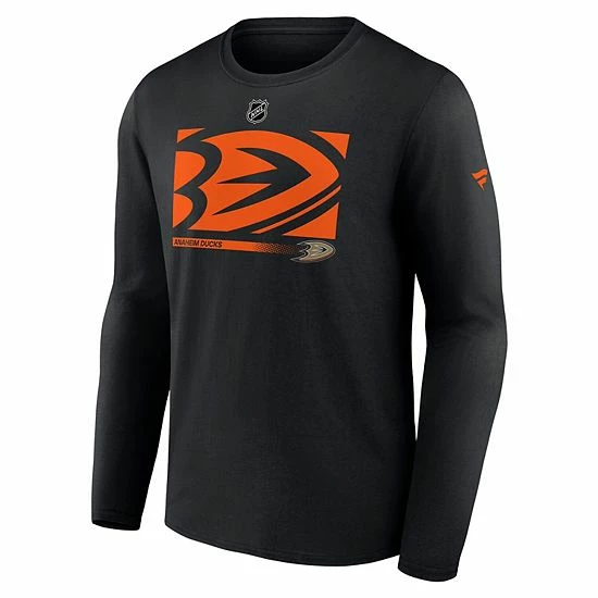 Men's Fanatics Branded Black Anaheim Ducks Authentic Pro Core Collection Secondary Long Sleeve T-Shirt 5 Men's Fanatics Branded Black Anaheim Ducks Authentic Pro Core Collection Secondary Long Sleeve T-Shirt - Image 3
