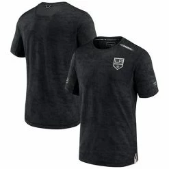 Men's Fanatics Branded Black Los Angeles Kings Authentic Pro Rink Premium Camo T-Shirt