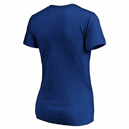 Women's Fanatics Branded Royal Kansas City Royals Plus Size Core Official Logo V-Neck T-Shirt 5 Women's Fanatics Branded Royal Kansas City Royals Plus Size Core Official Logo V-Neck T-Shirt - Image 3