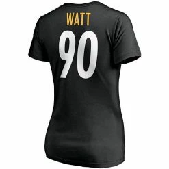 Women's Fanatics Branded T.J. Watt Black Pittsburgh Steelers Player Icon Name & Number V-Neck T-Shirt 5 Women's Fanatics Branded T.J. Watt Black Pittsburgh Steelers Player Icon Name & Number V-Neck T-Shirt -Metaverse shop unnamed file 21003