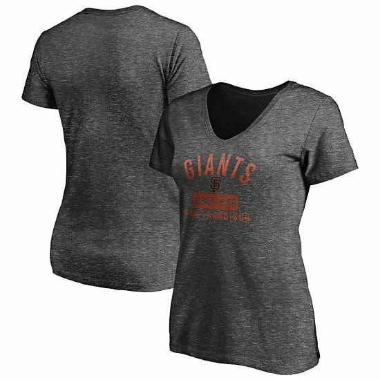 Women's Fanatics Branded Heathered Charcoal San Francisco Giants Old Time Favorite V-Neck T-Shirt Women's Fanatics Branded Heathered Charcoal San Francisco Giants Old Time Favorite V-Neck T-Shirt -Metaverse shop unnamed file 21009