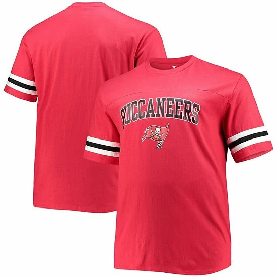 Men's Fanatics Branded Red Tampa Bay Buccaneers Big & Tall Logo Sleeve Stripe T-Shirt Men's Fanatics Branded Red Tampa Bay Buccaneers Big & Tall Logo Sleeve Stripe T-Shirt -Metaverse shop unnamed file 21037