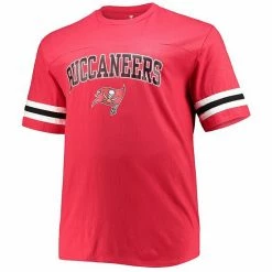 Men's Fanatics Branded Red Tampa Bay Buccaneers Big & Tall Logo Sleeve Stripe T-Shirt 4 Men's Fanatics Branded Red Tampa Bay Buccaneers Big & Tall Logo Sleeve Stripe T-Shirt -Metaverse shop unnamed file 21038