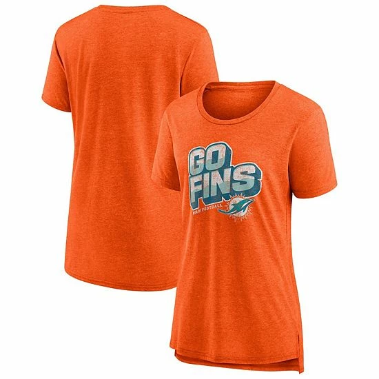 Women's Fanatics Branded Heathered Orange Miami Dolphins Hometown First Down T-Shirt Women's Fanatics Branded Heathered Orange Miami Dolphins Hometown First Down T-Shirt -Metaverse shop unnamed file 21041