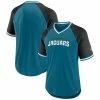 Men's Fanatics Branded Teal/Black Jacksonville Jaguars Second Wind Raglan V-Neck T-Shirt 2 Men's Fanatics Branded Teal/Black Jacksonville Jaguars Second Wind Raglan V-Neck T-Shirt -Metaverse shop unnamed file 21044