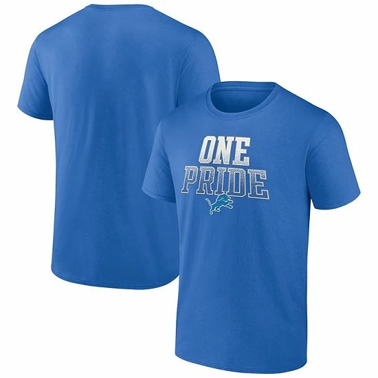 Men's Fanatics Branded Blue Detroit Lions One Pride Heavy Hitter T-Shirt Men's Fanatics Branded Blue Detroit Lions One Pride Heavy Hitter T-Shirt -Metaverse shop unnamed file 21053