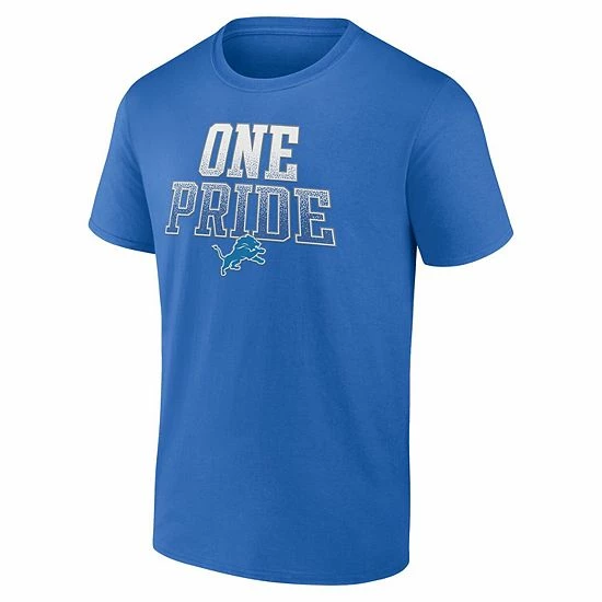 Men's Fanatics Branded Blue Detroit Lions One Pride Heavy Hitter T-Shirt Men's Fanatics Branded Blue Detroit Lions One Pride Heavy Hitter T-Shirt -Metaverse shop unnamed file 21054