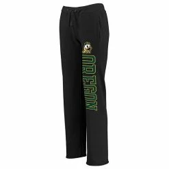 Women's Fanatics Branded Black Oregon Ducks Sideblocker Sweatpants