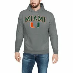 Men's Fanatics Branded Charcoal Miami Hurricanes Campus Pullover Hoodie -Metaverse shop unnamed file 21082