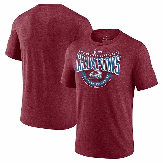 Men's Fanatics Branded Heathered Burgundy Colorado Avalanche 2022 Western Conference Champions Go Ahead Goal Tri-Blend T-Shirt Men's Fanatics Branded Heathered Burgundy Colorado Avalanche 2022 Western Conference Champions Go Ahead Goal Tri-Blend T-Shirt -Metaverse shop unnamed file 21096